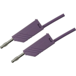 SKS Hirschmann MLN 100/2,5 VI Meetsnoer [Banaanstekker 4 mm - Banaanstekker 4 mm] 1.00 m Violet