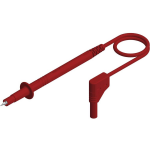 SKS Hirschmann PL 2600 S W rt Veiligheidsmeetsnoer [Banaanstekker 4 mm - Testpunt] 1.00 m - Rood