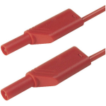 SKS Hirschmann MLS SIL WS 200/1 Veiligheidsmeetsnoer [Banaanstekker 4 mm - Banaanstekker 4 mm] 2.00 m - Rood