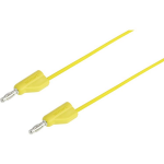 VOLTCRAFT MSB-300 Meetsnoer [Banaanstekker 4 mm - Banaanstekker 4 mm] 0.75 m - Geel