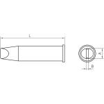 Weller XHT E Soldeerpunt Beitelvorm Grootte soldeerpunt 7.6 mm Inhoud: 1 stuk(s)