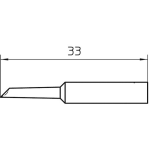 Weller XNT GW Soldeerpunt Afgeschuind 45Â° Grootte soldeerpunt 2 mm Lengte soldeerpunt: 33 mm Inhoud: 1 stuk(s)