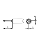 Weller NT H Soldeerpunt Beitelvorm Grootte soldeerpunt 0.8 mm Inhoud: 1 stuk(s)