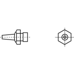Weller R02 Hetelucht mondstuk Heteluchtmondstuk Grootte soldeerpunt 0.8 mm Inhoud: 1 stuk(s)