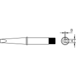 Weller 4CT6D8-1 Soldeerpunt Beitelvorm, recht Grootte soldeerpunt 5 mm Inhoud: 1 stuk(s)