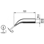 Ersa 0832WD Soldeerpunt Beitelvorm, gebogen Inhoud: 1 stuk(s)