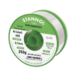 Stannol Kristall 600 Fairtin Soldeertin, loodvrij Loodvrij Sn3.0Ag0.5Cu 250 g 0.7 mm