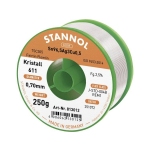 Stannol Kristall 611 Fairtin Soldeertin, loodvrij Loodvrij Sn3.0Ag0.5Cu 250 g 0.7 mm