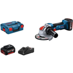 Bosch GWX 18V-8, 2x 5.0 Ah, GAL 18V-40 06019J7002 Haakse accuslijper 125 mm 18 V