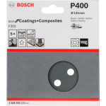 Bosch Best for Stone 2608605121 Excenterschuurpapier Met klittenband, Geperforeerd Korrelgrootte 400 (Ã) 125 mm 5 stuk(s)