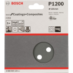 Bosch Best for Stone 2608605123 Excenterschuurpapier Met klittenband, Geperforeerd Korrelgrootte 1200 (Ã) 125 mm 5 stuk(s)