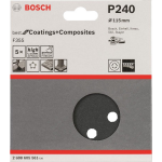 Bosch Best for Stone 2608605561 Excenterschuurpapier Met klittenband, Geperforeerd Korrelgrootte 240 (Ã) 115 mm 5 stuk(s)