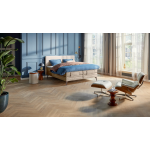 Karlsson Boxspring Attraktiv Lykka Verstelbaar Met Gestoffeerd Matras - 140 x 210 cm - beige/ liver