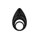 Nexus - Vibrerende Cockring Met Dubbele Stimulatie - Zwart