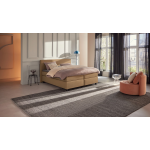 Karlsson Boxspring Autentik Tunn Vlak Met Gestoffeerd Matras - 140 x 220 cm - caramel