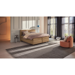 Karlsson Boxspring Autentik Tunn Vlak Met Gestoffeerd Matras - 180 x 200 cm - caramel