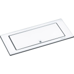 1592.7100.2000 Inbouwstekkerdoos 2-voudig (mat),Glas Randaarde stekker 1 stuk(s) - Wit