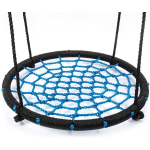 Maxxtoys Nestschommel 60 Cm - Ronde Schommel/blauw - Tot 100kg - Zwart