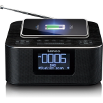 Lenco Dab+/ Fm-wekkerradio Met Bluetooth® En Draadloos Opladen Cr-650bk - Zwart