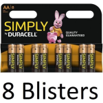 Duracell 64 Stuks (8 Blisters A 8 St) Aa Simply Batterijen