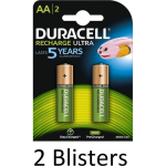 Duracell 4 Stuks (2 Blisters A 2 St) Aa Oplaadbare Batterijen - 2500 Mah