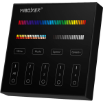 Mi-light Miboxer - Smart Touch Wandbediening - Rgb+cct - 4 Zone - Mat - Zwart