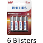 Philips 24 Stuks (6 Blisters A 4 St) Power Alkaline Aa