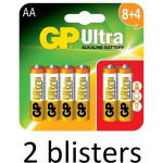 GP 24 Stuks(2 Blister A 12 St) Ultra Aa Alkaline