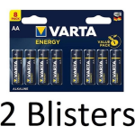 Varta 16 Stuks (2 Blisters A 8 St) Energy Aa Alkaline Batterijen