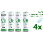 Saft 4 Stuks - Ls14500 / Aa Lithium Batterij 3.6v