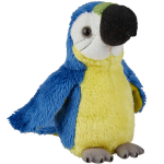 Pluche Knuffel Dierene Macaw Papegaai Vogel Van 15 Cm - Vogel Knuffels - Blauw