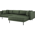 Cali Bank Met Chaise Longue Rechts Of Links Gedraaid Met 4 Kussens. - Groen