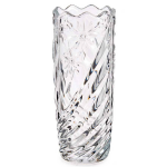 Giftdecor Bloemenvaas Margriet Relief 13,5 X 29 Cm Van Glas - Vazen