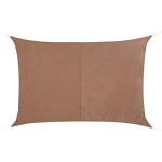 Polyester Schaduwdoek/zonnescherm Curacao Rechthoekig Taupe 2 X 3 Meter - Schaduwdoeken