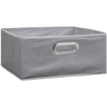 Opbergmand/kastmand 14 Liter Licht Linnen 31 X 31 X 15 Cm - Opbergmanden - Gris