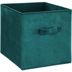 Opbergmand/kastmand 29 Liter Petrol Polyester 31 X 31 X 31 Cm - Opbergmanden - Groen