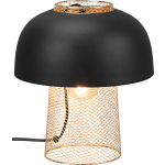 BES LED Led Tafellamp - Tafelverlichting - Trion Palmo - E27 Fitting - Rond - Mat - Aluminium - Zwart