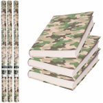 Benza Camouflage Rollen Kaftpapier - Camouflage - Groen - 200 X 70 Cm - 3 Stuks