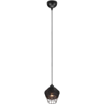 BES LED Led Hanglamp - Hangverlichting - Trion Bera - E27 Fitting - 1-lichts - Rond Aluminium - Zwart