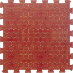 8x Stuks Foam Puzzelmat Zwembadtegels/fitnesstegels Terracotta Tegeltjes 50 X 50 Cm - Speelkleden - Rood