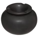Terras Asbak/stormasbak Rond Keramiek 13 X 9 Cm - Asbakken - Zwart