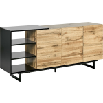 Beliani Fiora - Sideboard-lichte Houtkleur-mdf - Bruin