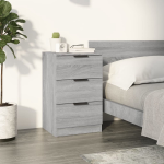 Vidaxl Nachtkastje 40x36x65 Cm Sonoma Eikenkleurig - Gris