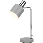 BES LED Led Tafellamp - Tafelverlichting - Trion Alimo - E14 Fitting - Rond - Mat - Aluminium - Grijs