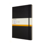 Moleskine Notitieboek, Ft A4, Gelijnd, Harde Cover, 192 Blad, Zwart