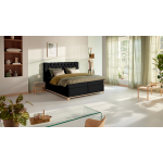 Karlsson Boxspring Unik Elit Vlak Met Gestoffeerd Matras - 180 x 220 cm - black - Zwart