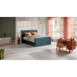 Karlsson Boxspring Unik Varje Vlak Met Gestoffeerd Matras - 140 x 220 cm - teal