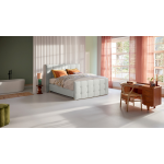 Karlsson Boxspring Unik Varje Vlak Met Gestoffeerd Matras - 160 x 220 cm - light grey