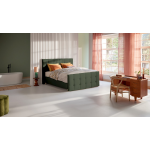 Karlsson Boxspring Unik Varje Vlak Met Gestoffeerd Matras - 160 x 200 cm - green - Groen