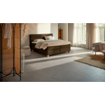 Karlsson Boxspring Solid Lina Vlak Met Gestoffeerde Matras - 140 x 220 cm - cappuccino